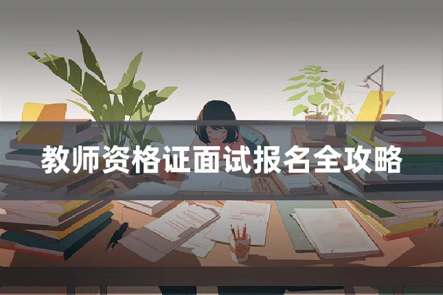 教师资格证面试报名全攻略