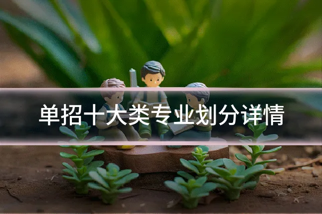 单招十大类专业划分详情