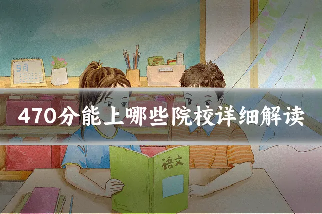 470分能上哪些院校详细解读