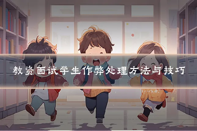 教资面试学生作弊处理方法与技巧