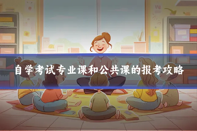 自学考试专业课和公共课的报考攻略