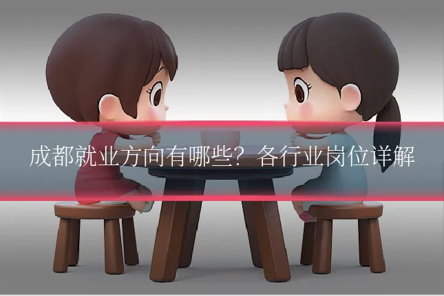 成都就业方向有哪些？各行业岗位详解