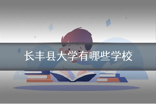 长丰县大学有哪些学校