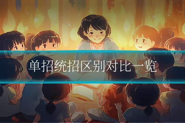单招统招区别对比一览