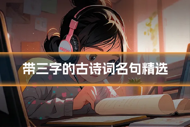 带三字的古诗词名句精选