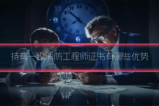 持有一级消防工程师证书有哪些优势