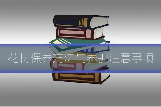 花材保养方法与养护注意事项