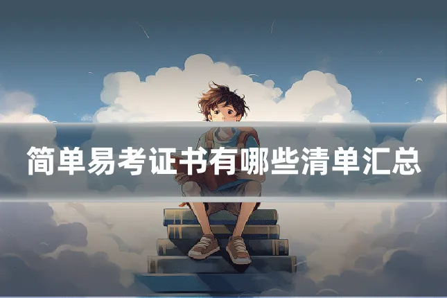 简单易考证书有哪些清单汇总