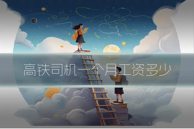 高铁司机一个月工资多少