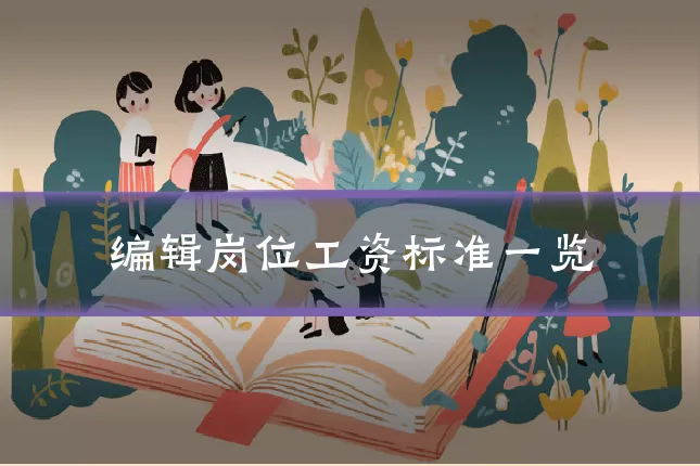 编辑岗位工资标准一览