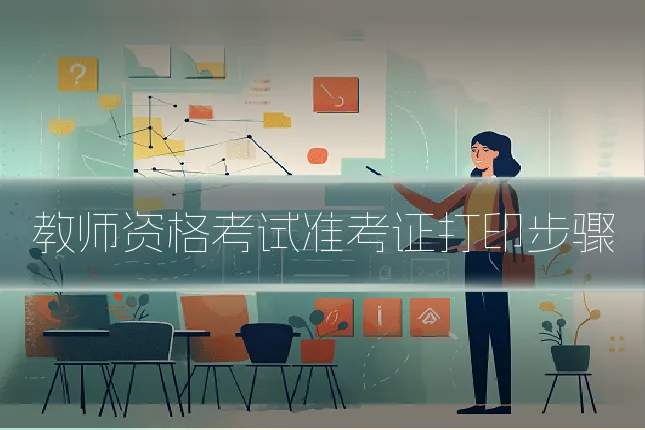 教师资格考试准考证打印步骤