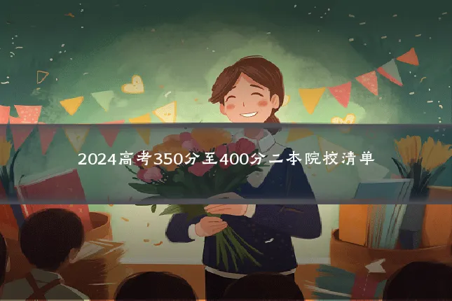 2024高考350分至400分二本院校清单