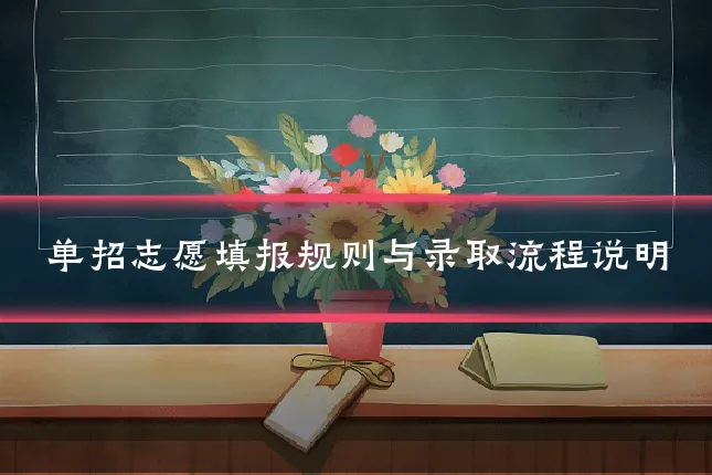 单招志愿填报规则与录取流程说明