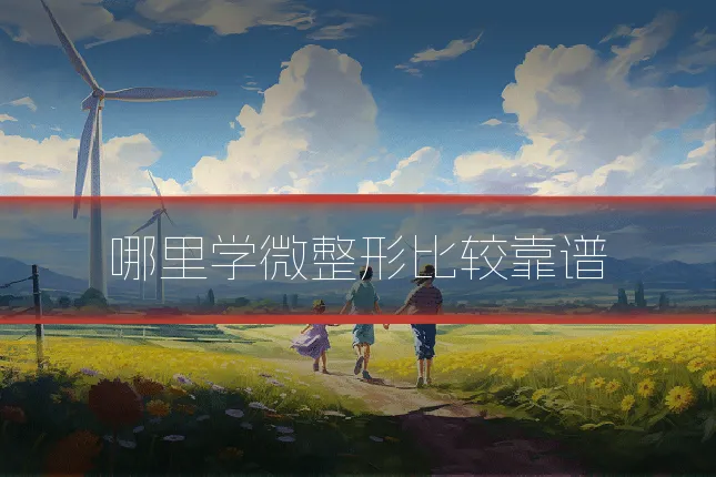 哪里学微整形比较靠谱