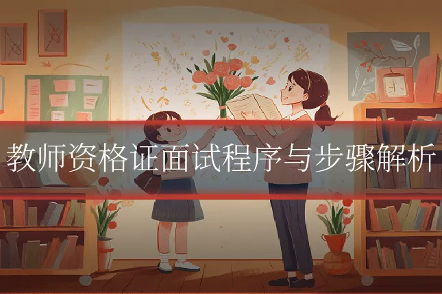 教师资格证面试程序与步骤解析