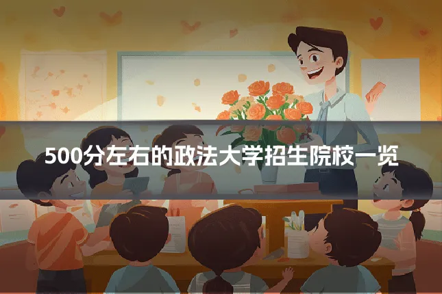 500分左右的政法大学招生院校一览