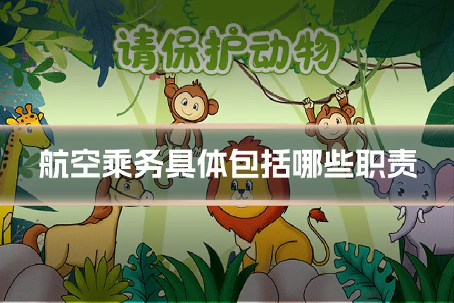 航空乘务具体包括哪些职责
