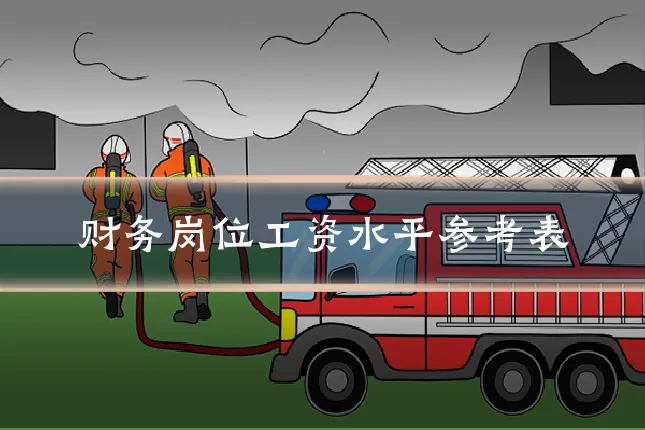 财务岗位工资水平参考表