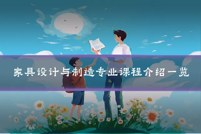 家具设计与制造专业课程介绍一览
