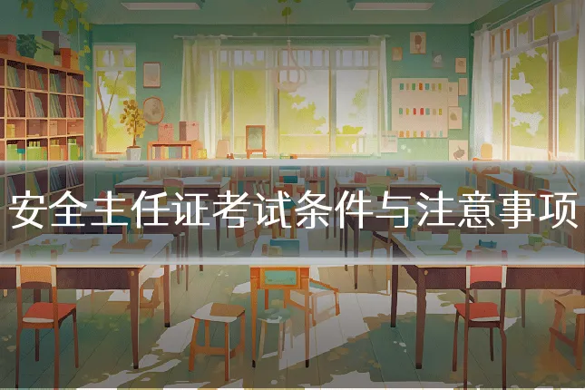 安全主任证考试条件与注意事项