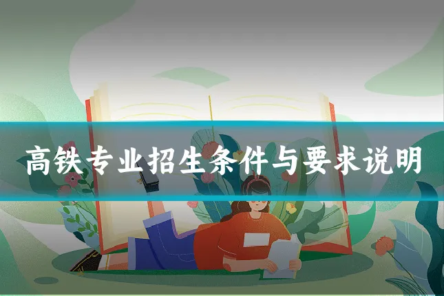 高铁专业招生条件与要求说明