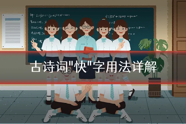 古诗词"快"字用法详解