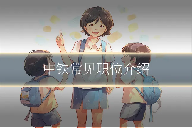 中铁常见职位介绍