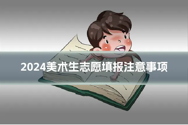 2024美术生志愿填报注意事项
