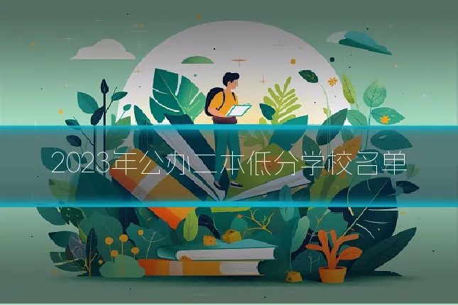 2023年公办二本低分学校名单