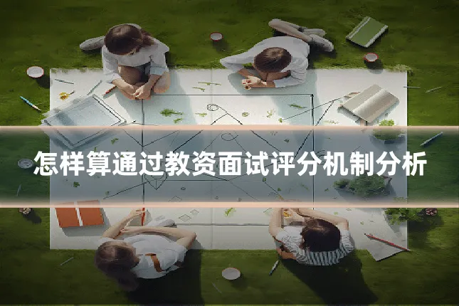 怎样算通过教资面试评分机制分析