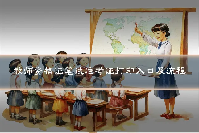 教师资格证笔试准考证打印入口及流程