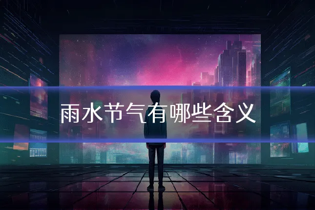 雨水节气有哪些含义