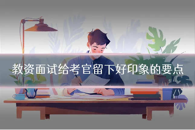 教资面试给考官留下好印象的要点