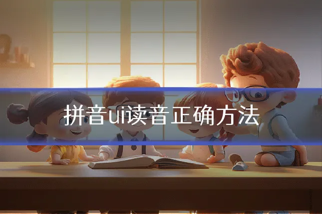 拼音ui读音正确方法