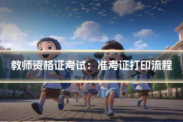 教师资格证考试：准考证打印流程