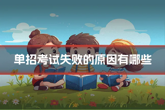 单招考试失败的原因有哪些