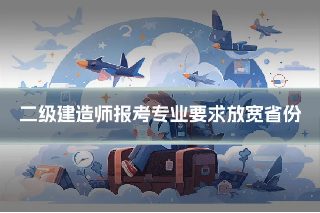 二级建造师报考专业要求放宽省份