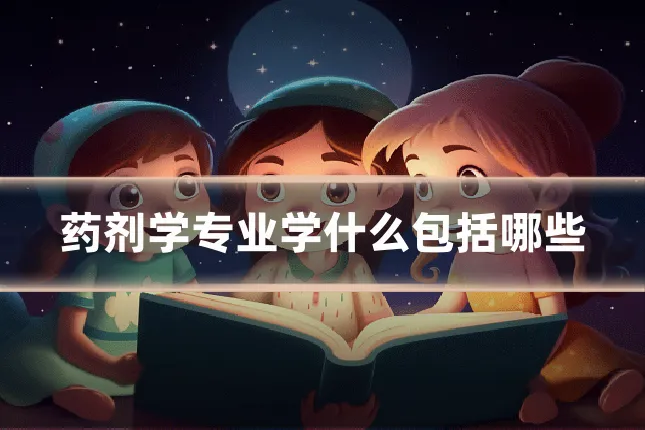 药剂学专业学什么包括哪些