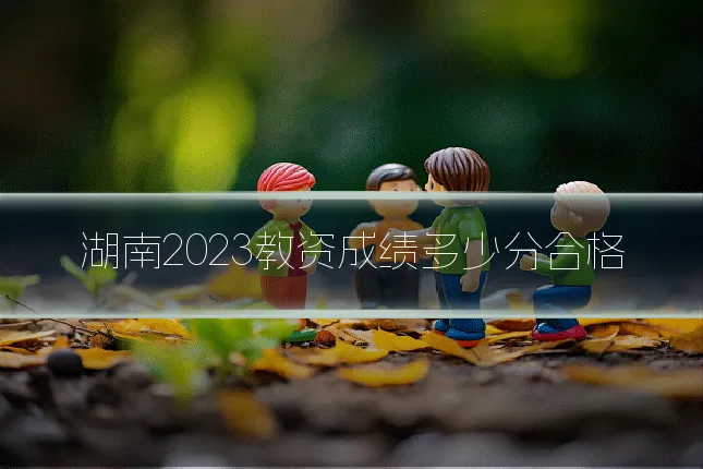 湖南2023教资成绩多少分合格