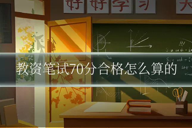 教资笔试70分合格怎么算的