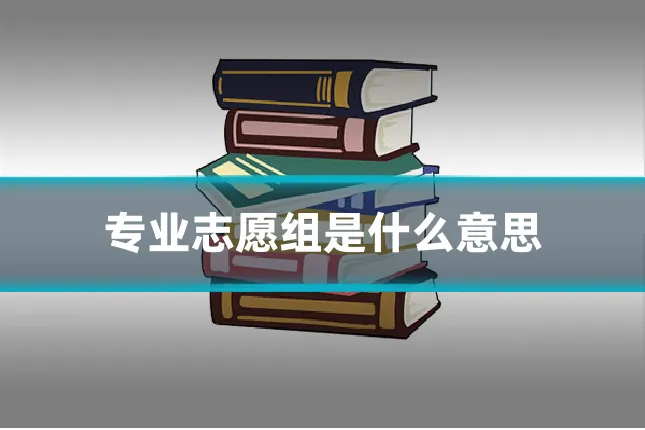 专业志愿组是什么意思