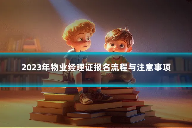 2023年物业经理证报名流程与注意事项
