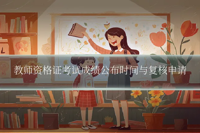 教师资格证考试成绩公布时间与复核申请