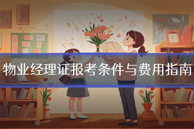 物业经理证报考条件与费用指南