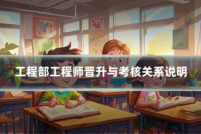 工程部工程师晋升与考核关系说明
