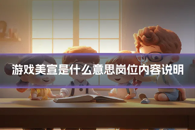 游戏美宣是什么意思岗位内容说明