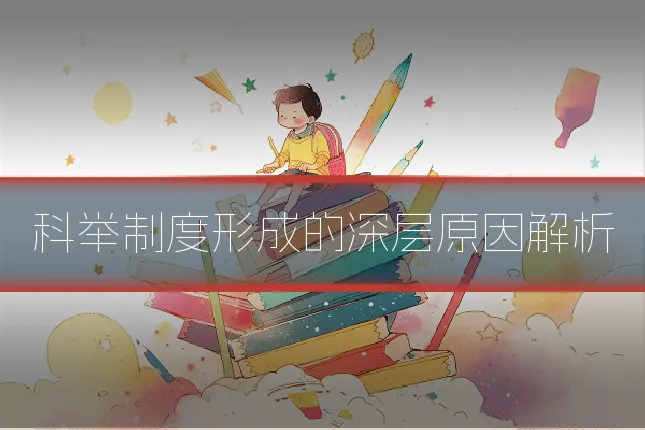 科举制度形成的深层原因解析