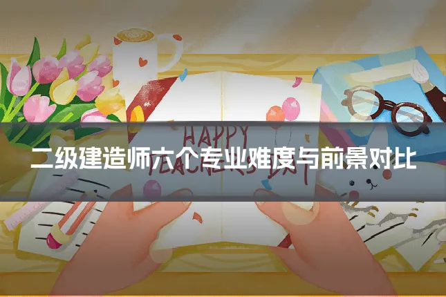 二级建造师六个专业难度与前景对比