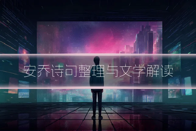 安乔诗句整理与文学解读
