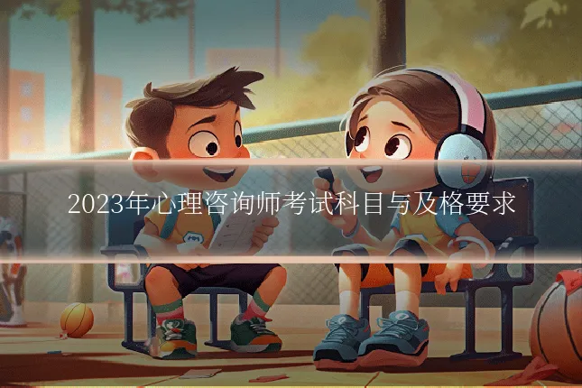 2023年心理咨询师考试科目与及格要求